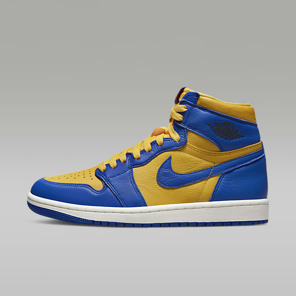 Blue and yellow shoes nike online